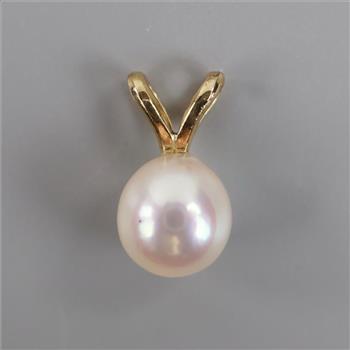 10kt Gold Parl Pendant