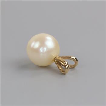 10kt Gold Pearl Pendant