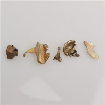 10kt Gold Pieces; 5 Pieces