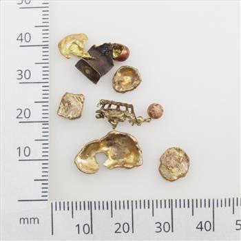 10kt Gold Pieces; 9 Pieces