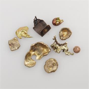 10kt Gold Pieces; 9 Pieces