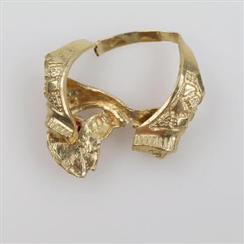 10kt Gold Pink Stone Ring