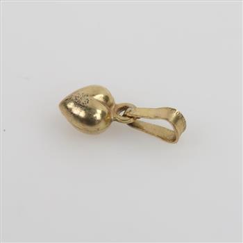 10kt Gold Puffy Heart Pendant