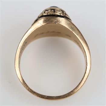 10kt Gold Purple Stone Class Ring