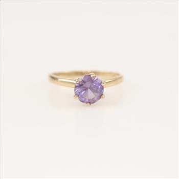 10kt Gold Purple Stone Ring