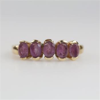 10kt Gold Purple Stone Ring
