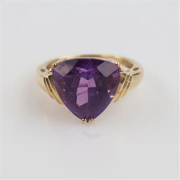 10kt Gold Purple Stone Ring