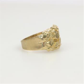 10kt Gold Raw Nugget Ring
