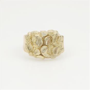10kt Gold Raw Nugget Ring