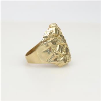 10kt Gold Raw Nugget Ring