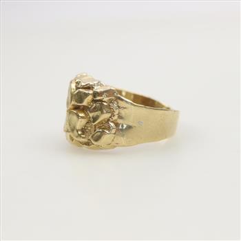 10kt Gold Raw Nugget Ring