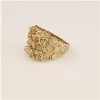 10kt Gold Raw Nugget Ring
