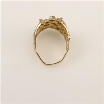 10kt Gold Raw Nugget Ring