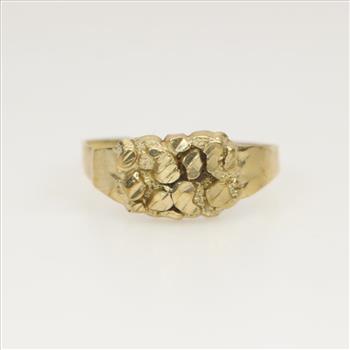 10kt Gold Raw Nugget Ring