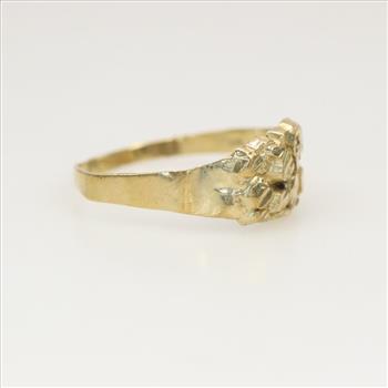 10kt Gold Raw Nugget Ring
