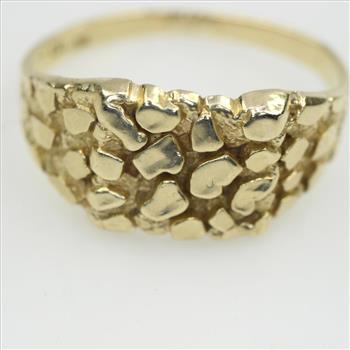 10kt Gold Raw Nugget Ring