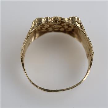 10kt Gold Raw Nugget Style Ring