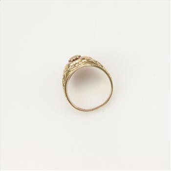 10kt Gold Red Spinel Class Ring