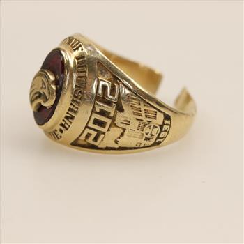 10kt Gold Red Spinel Class Ring