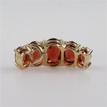 10kt Gold Red Stone Earring