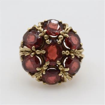 10kt Gold Red Stone Ring