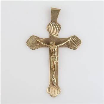 10kt Gold Religious Cross Pendant