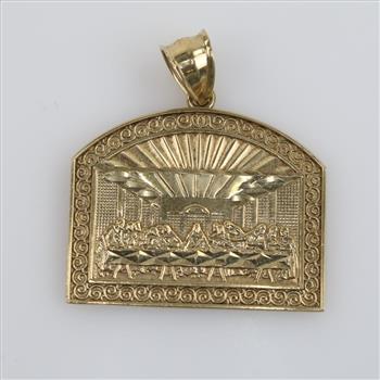 10kt Gold Religious Pendant