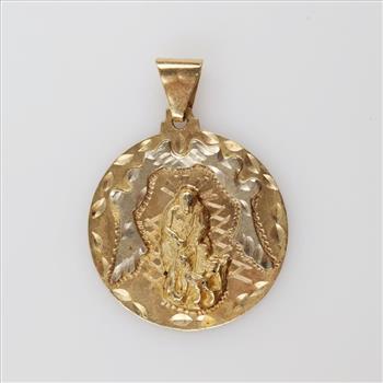 10kt Gold Religious Pendant