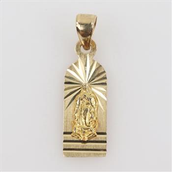 10kt Gold Religious Pendant