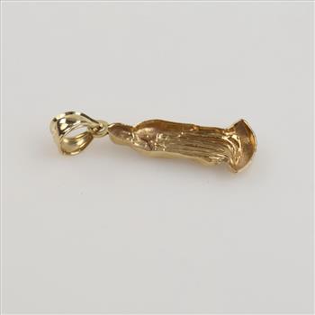 10kt Gold Religious Pendant
