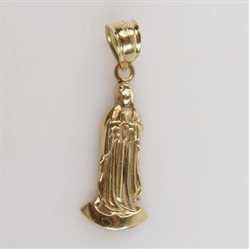10kt Gold Religious Pendant