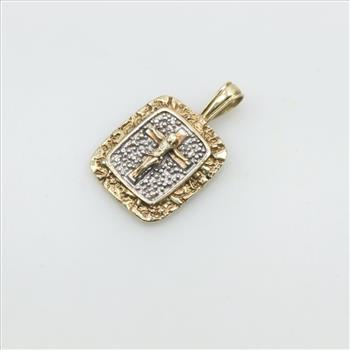 10kt Gold Religious Pendant