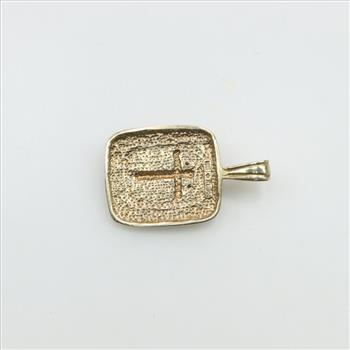 10kt Gold Religious Pendant