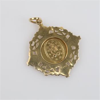 10kt Gold Religious Pendant
