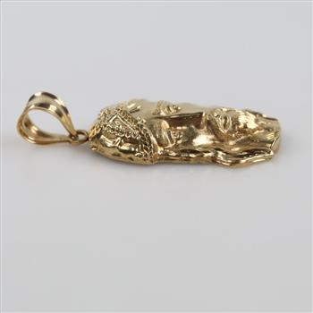 10kt Gold Religious Pendant