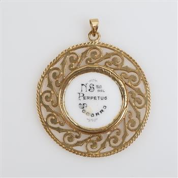 10kt Gold Religious Pendant