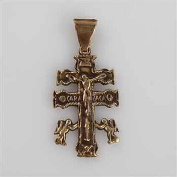 10kt Gold Religious Pendant