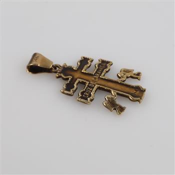 10kt Gold Religious Pendant