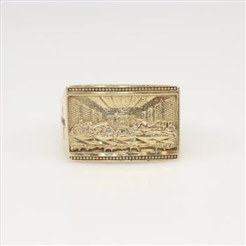 10kt Gold Religious Ring