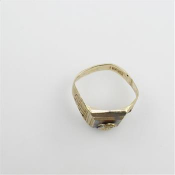 10kt Gold Religious Ring
