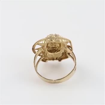 10kt Gold Religious Ring