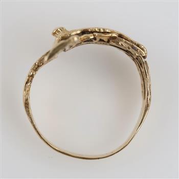 10kt Gold Religious Ring