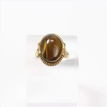 10kt Gold Ring Brown Stone 2.67g