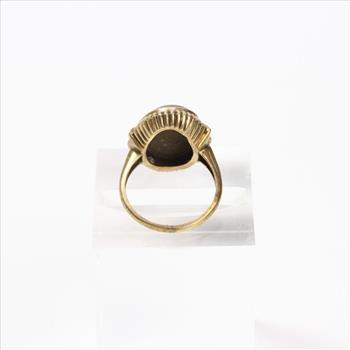 10kt Gold Ring Brown Stone 2.67g