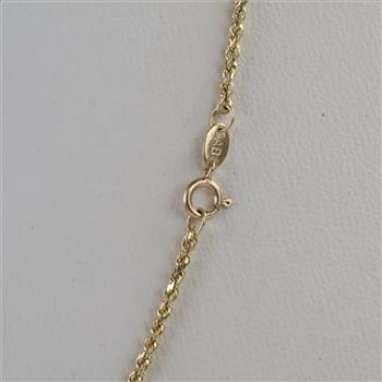 10kt Gold Rope Chain Necklace