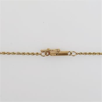 10kt Gold Rope Chain Necklace
