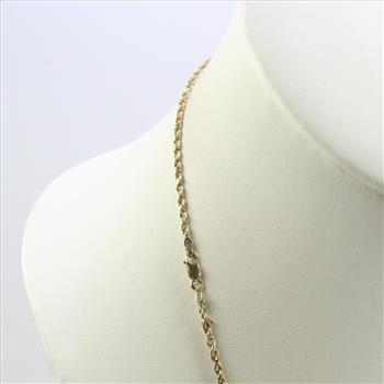 10kt Gold Rope Chain Necklace