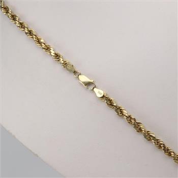 10kt Gold Rope Chain Necklace