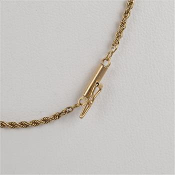 10kt Gold Rope Chain Necklace