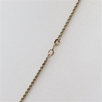 10kt Gold Rope Chain Necklace